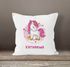 Kissen-Bezug Namen Einhorn Kissen-Hülle Namenskissen personalisierte Geschenke Dekokissen SpecialMe®preview