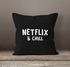 Kissen-Bezug Netflix and chill Kissen-Hülle Deko-Kissen Baumwolle MoonWorks®preview