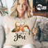 Kissen-Bezug Owl I need is you All i need is you Eule Liebe Spruch Kissen-Hülle Deko-Kissen Baumwolle MoonWorks®preview