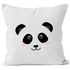 Kissen-Bezug Panda Gesicht Pandabär Tiergesichter Kissen-Hülle Deko-Kissen Baumwolle MoonWorks®preview