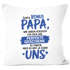 Kissen-Bezug Papa, Opa, Bonus Papa, Geschenk Weihnachten Geburtstag Kissen-Hülle Deko-Kissen Baumwolle MoonWorks®preview