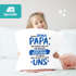 Kissen-Bezug Papa, Opa, Bonus Papa, Geschenk Weihnachten Geburtstag Kissen-Hülle Deko-Kissen Baumwolle MoonWorks®preview