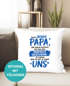 Kissen-Bezug Papa, Opa, Bonus Papa, Geschenk Weihnachten Geburtstag Kissen-Hülle Deko-Kissen Baumwolle MoonWorks®preview