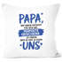 Kissen-Bezug Papa, Opa, Bonus Papa, Geschenk Weihnachten Geburtstag Kissen-Hülle Deko-Kissen Baumwolle MoonWorks®preview