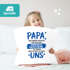Kissen-Bezug Papa, Opa, Bonus Papa, Geschenk Weihnachten Geburtstag Kissen-Hülle Deko-Kissen Baumwolle MoonWorks®preview
