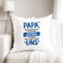 Kissen-Bezug Papa, Opa, Bonus Papa, Geschenk Weihnachten Geburtstag Kissen-Hülle Deko-Kissen Baumwolle MoonWorks®preview