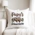 Kissen-Bezug Papas Schnarchecke Faultier Aufdruck Geschenkidee für Väter Großvater Kissen-Hülle Deko-Kissen Baumwolle MoonWorks®preview