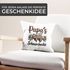 Kissen-Bezug Papas Schnarchecke Faultier Aufdruck Geschenkidee für Väter Großvater Kissen-Hülle Deko-Kissen Baumwolle MoonWorks®preview