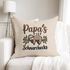 Kissen-Bezug Papas Schnarchecke Faultier Aufdruck Geschenkidee für Väter Großvater Kissen-Hülle Deko-Kissen Baumwolle MoonWorks®preview