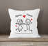 Kissen-Bezug Personalisierbares Doodle Pärchen Kissen-Hülle mit Namen Baumwolle personalisierte Geschenke Dekokissen SpecialMe®preview