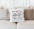 Kissen-Bezug Personalisierbares Doodle Pärchen Kissen-Hülle mit Namen Baumwolle personalisierte Geschenke Dekokissen SpecialMe®preview
