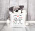 Kissen-Bezug Personalisierbares Doodle Pärchen Kissen-Hülle mit Namen Baumwolle personalisierte Geschenke Dekokissen SpecialMe®preview