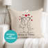 Kissen-Bezug Personalisierbares Liebespaar Strichmännchen Kissen-Hülle mit Namen Baumwolle Geschenke Dekokissen SpecialMe®preview
