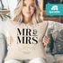 Kissen-Bezug personalisiert Hochzeit mit Namen und Datum Schriftzug Mr und Mrs Hochzeitsgeschenk Kissenhülle SpecialMe®preview