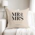 Kissen-Bezug personalisiert Hochzeit mit Namen und Datum Schriftzug Mr und Mrs Hochzeitsgeschenk Kissenhülle SpecialMe®preview