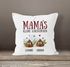 Kissen-Bezug personalisiert Mama's kleine Scheißerchen und anpassbare Namen Kackhaufen Geschenk Muttertag MoonWorks®preview