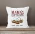 Kissen-Bezug personalisiert Mama's kleine Scheißerchen und anpassbare Namen Kackhaufen Geschenk Muttertag MoonWorks®preview