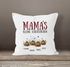 Kissen-Bezug personalisiert Mama's kleine Scheißerchen und anpassbare Namen Kackhaufen Geschenk Muttertag MoonWorks®preview