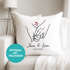 Kissen-Bezug personalisiert mit Namen und Datum Motiv Hände Herz Geschenk Partner Mann Frau Liebe SpecialMe®preview