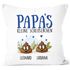 Kissen-Bezug personalisiert Papa's kleine Scheißerchen bis zu 4 anpassbare Namen Kackhaufen Geschenk Vatertag MoonWorks®preview
