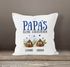 Kissen-Bezug personalisiert Papa's kleine Scheißerchen bis zu 4 anpassbare Namen Kackhaufen Geschenk Vatertag MoonWorks®preview