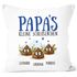 Kissen-Bezug personalisiert Papa's kleine Scheißerchen bis zu 4 anpassbare Namen Kackhaufen Geschenk Vatertag MoonWorks®preview