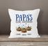 Kissen-Bezug personalisiert Papa's kleine Scheißerchen bis zu 4 anpassbare Namen Kackhaufen Geschenk Vatertag MoonWorks®preview