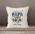Kissen-Bezug personalisiert Spruch Glück ist einen Papa wie dich zu haben Kinder Namen Geschenke zum Vatertag SpecialMe®preview