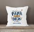 Kissen-Bezug personalisiert Spruch Glück ist einen Papa wie dich zu haben Kinder Namen Geschenke zum Vatertag SpecialMe®preview