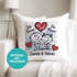 Kissen-Bezug personalisiert verliebte Strichmännchem Spruch Ich Deins Du Meins Wunschnamen Geschenk Liebe SpecialMe®preview