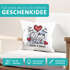 Kissen-Bezug personalisiert verliebte Strichmännchem Spruch Ich Deins Du Meins Wunschnamen Geschenk Liebe SpecialMe®preview