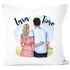 Kissen.Bezug personalisiertes Paar selbst gestalten mit Namen Geschenk Liebe Valentinstag Jahrestag Mann Frau SpecialMe®preview