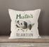 Kissen-Bezug Relax Panda personalisierbar mit Namen personalisierte Geschenke Dekokissen SpecialMe®preview