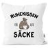 Kissen-Bezug Ruhekissen für alte Säcke Geschenk lustig Kissen-Hülle Deko-Kissen Baumwolle MoonWorks®preview