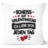 Kissen Bezug Scheiss auf Valentinstag Geschenk Sprüche Liebe lustig Liebeserklärung  Mann Frau Moonworks®preview