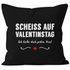 Kissen-Bezug Scheiß auf Valentinstag Ich liebe dich jeden Tag Kissen-Hülle Deko-Kissen Baumwolle MoonWorks®preview