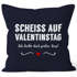 Kissen-Bezug Scheiß auf Valentinstag Ich liebe dich jeden Tag Kissen-Hülle Deko-Kissen Baumwolle MoonWorks®preview