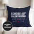 Kissen-Bezug Scheiß auf Valentinstag Ich liebe dich jeden Tag Kissen-Hülle Deko-Kissen Baumwolle MoonWorks®preview