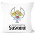 Kissen-Bezug Schutzengel Kissen-Hülle Baumwolle personalisiert mit Namen Geschenk Dekokissen SpecialMe®preview