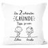 Kissen-Bezug Spruch die 2 schönsten Gründe Papa zu sein und Wunschnamen Kissen-Hülle Baumwolle personalisierte Geschenke SpecialMe®preview