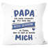 Kissen-Bezug Spruch Für dich das Beste Geschenk zu finden personalisiert mit Namen Geschenk Papa Kinder Tochter Sohn SpecialMe®preview