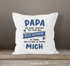 Kissen-Bezug Spruch Für dich das Beste Geschenk zu finden personalisiert mit Namen Geschenk Papa Kinder Tochter Sohn SpecialMe®preview