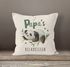 Kissen-Bezug Spruch Mama/Papas Relaxkissen Panda Geschenke für Eltern Dekokissen SpecialMe®preview