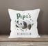 Kissen-Bezug Spruch Mama/Papas Relaxkissen Panda Geschenke für Eltern Dekokissen SpecialMe®preview