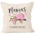 Kissen-Bezug Spruch Mamas Schnarchecke Faultier Geschenk zum Muttertag Geburtstag Weihnachten SpecialMe®preview