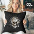 Kissen-Bezug Totenkopf Rosen Skull Flower Totenschädel Dekokissen Autiga®preview