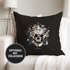 Kissen-Bezug Totenkopf Rosen Skull Flower Totenschädel Dekokissen Autiga®preview