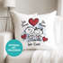 Kissen-Bezug verliebte Strichmännchem Ich Deins Du Meins Herz Geschenk Valentinstag Jahrestag SpecialMe®preview