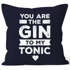 Kissen-Bezug You are the Gin to my Tonic Spruch Liebe Liebeserklärung Geschenk Valentinstag Weihnachten Moonworks®preview