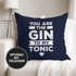 Kissen-Bezug You are the Gin to my Tonic Spruch Liebe Liebeserklärung Geschenk Valentinstag Weihnachten Moonworks®preview